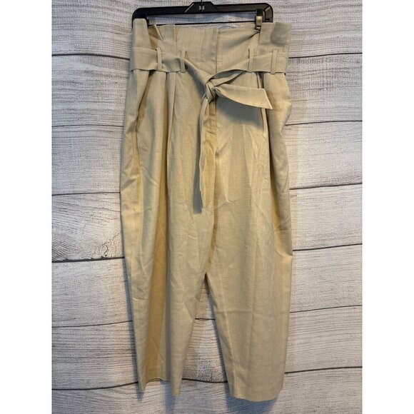 IRO Paris Beige High-Waisted Trousers Size 40/ US 8 - Picture 1 of 5